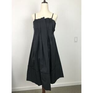 Max Azria Pleated A-Line Mini Tank Dress